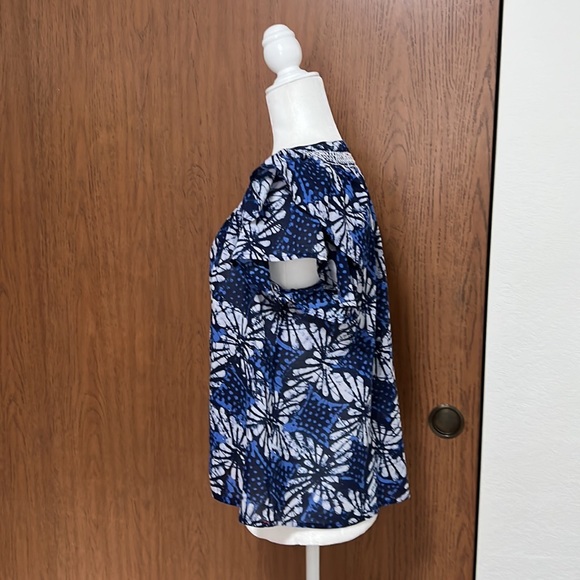 Xirena Sumer Water Floral Blue Top S - Picture 3 of 13